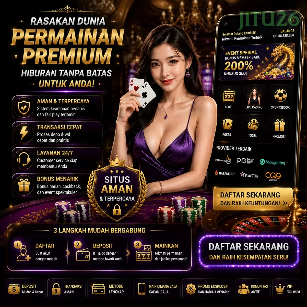Perbandingan jitu26 dengan Situs Game Lain